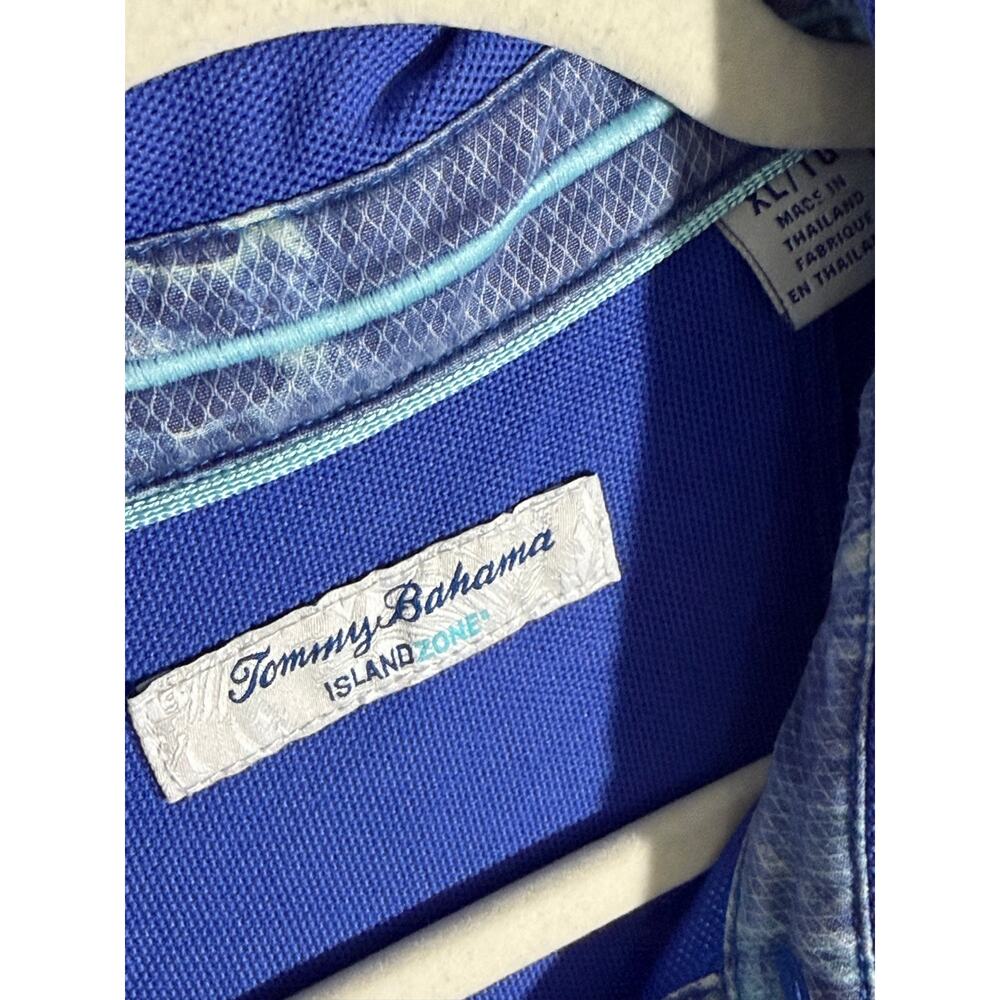 Tommy Bahama IslandZone Men’s XL Royal Blue Supima Cotton Polo Shirt - Picture 4 of 8